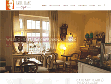 Tablet Screenshot of cafe-anna-blank.de